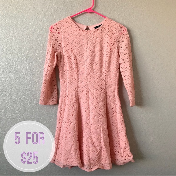 Forever 21 Dresses & Skirts - 🛍 5/$25! F21 | Pink Crotchet Babydoll Dress